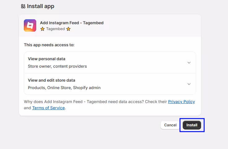 Add Instagram Feed to Shopify Using an App 3